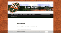 Desktop Screenshot of lifetennis.com.br